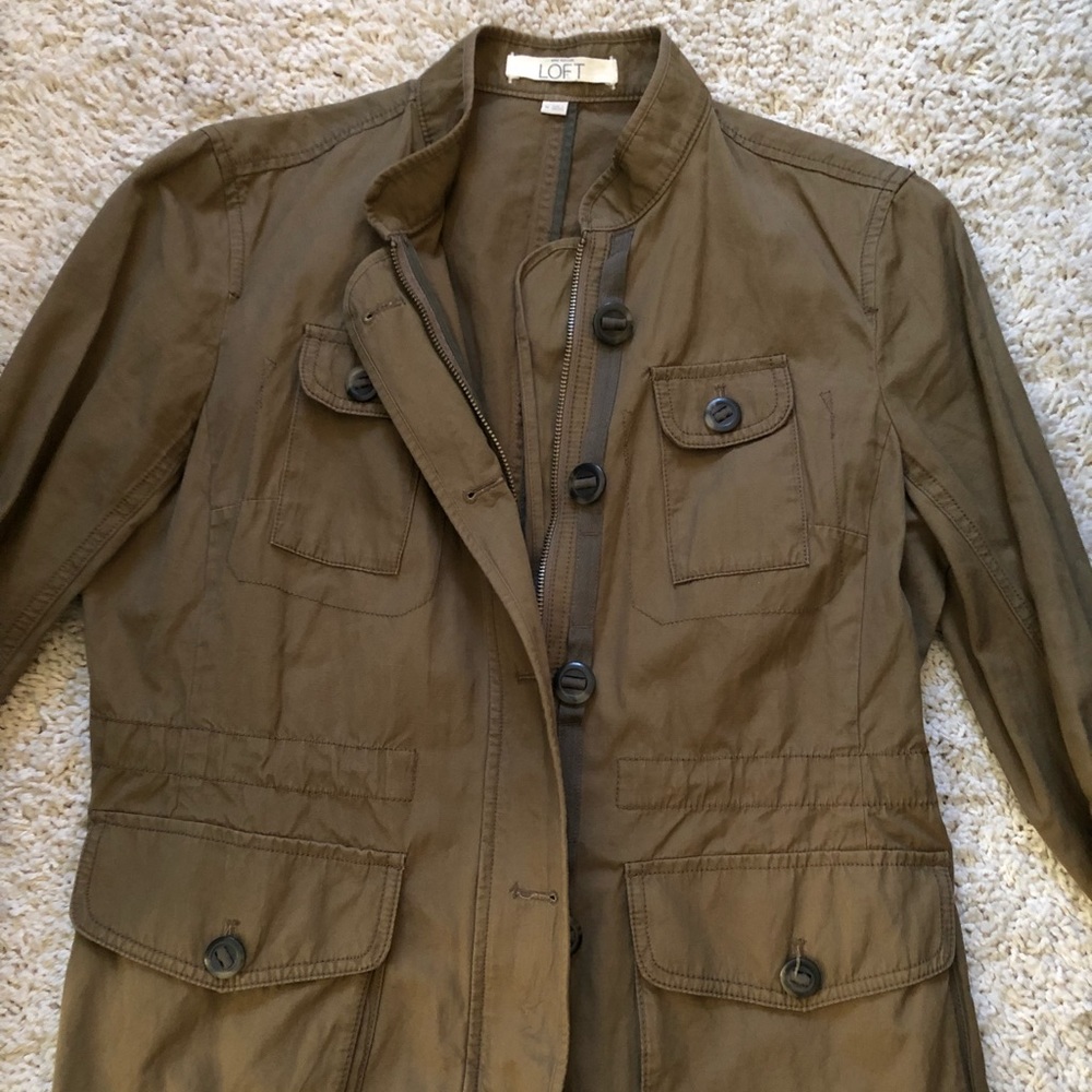 Khaki/ Army Green Loft Jacket